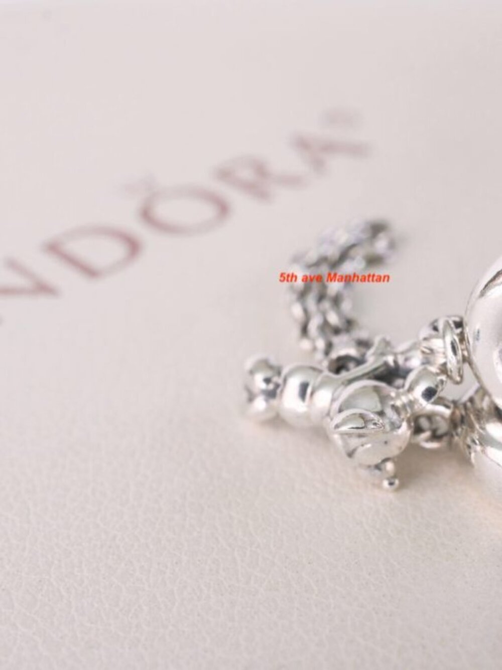 Pandora Disney Climbing Mickey Safety Chain / Authentic Pandora Silver Charms - Picture 4 of 5